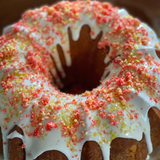 Strawberry Lemon Pound Cake (can be shipped)